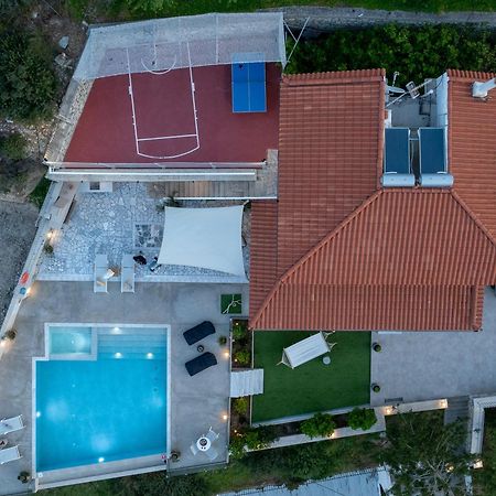 Amazing View Villa Aliki With Infinity Pool & Spa Ligaria  Dış mekan fotoğraf