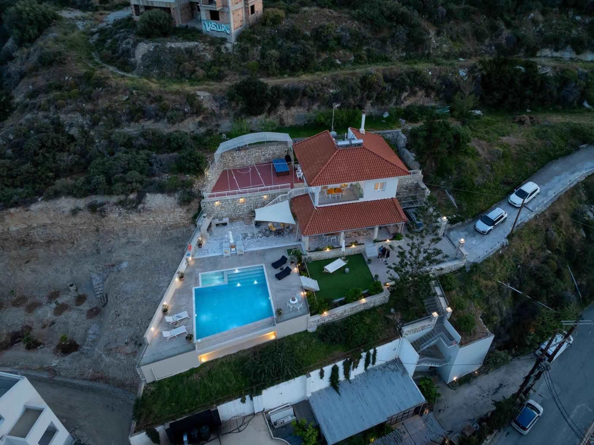 Amazing View Villa Aliki With Infinity Pool & Spa Ligaria  Dış mekan fotoğraf